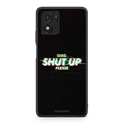 Vivo Y01 / Y15s OMG ShutUp θήκη από τη Smartfits με σχέδιο στο πίσω μέρος και μαύρο περίβλημα | Smartphone case with colorful back and black bezels by Smartfits