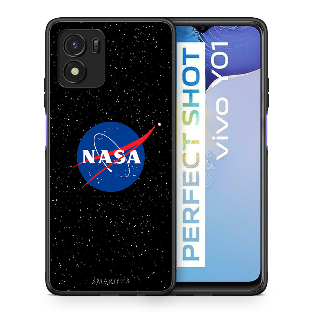 Θήκη Vivo Y01 / Y15s NASA PopArt από τη Smartfits με σχέδιο στο πίσω μέρος και μαύρο περίβλημα | Vivo Y01 / Y15s NASA PopArt case with colorful back and black bezels