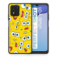 Thumbnail for Θήκη Vivo Y01 / Y15s Sponge PopArt από τη Smartfits με σχέδιο στο πίσω μέρος και μαύρο περίβλημα | Vivo Y01 / Y15s Sponge PopArt case with colorful back and black bezels