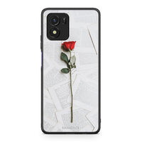 Thumbnail for Vivo Y01 / Y15s Red Rose θήκη από τη Smartfits με σχέδιο στο πίσω μέρος και μαύρο περίβλημα | Smartphone case with colorful back and black bezels by Smartfits