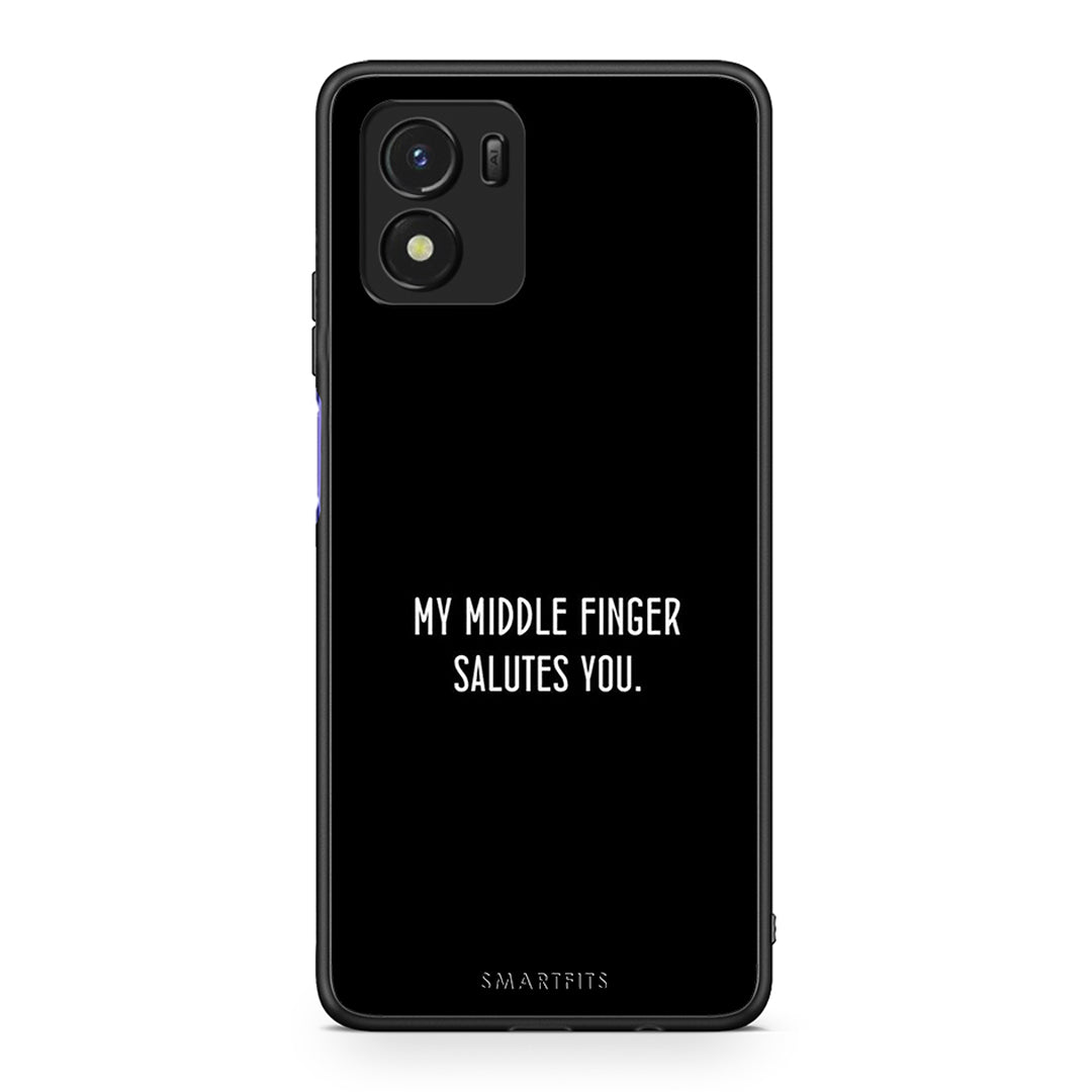 Vivo Y01 / Y15s Salute θήκη από τη Smartfits με σχέδιο στο πίσω μέρος και μαύρο περίβλημα | Smartphone case with colorful back and black bezels by Smartfits