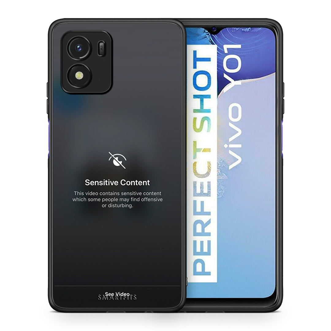 Θήκη Vivo Y01 / Y15s Sensitive Content από τη Smartfits με σχέδιο στο πίσω μέρος και μαύρο περίβλημα | Vivo Y01 / Y15s Sensitive Content case with colorful back and black bezels