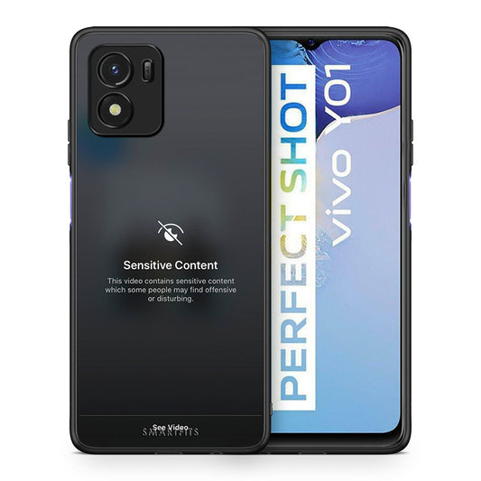 Θήκη Vivo Y01 / Y15s Sensitive Content από τη Smartfits με σχέδιο στο πίσω μέρος και μαύρο περίβλημα | Vivo Y01 / Y15s Sensitive Content case with colorful back and black bezels