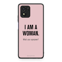 Thumbnail for Vivo Y01 / Y15s Superpower Woman θήκη από τη Smartfits με σχέδιο στο πίσω μέρος και μαύρο περίβλημα | Smartphone case with colorful back and black bezels by Smartfits