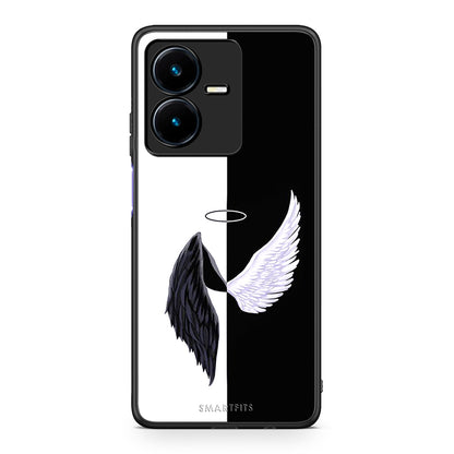 Vivo Y22s Angels Demons θήκη από τη Smartfits με σχέδιο στο πίσω μέρος και μαύρο περίβλημα | Smartphone case with colorful back and black bezels by Smartfits