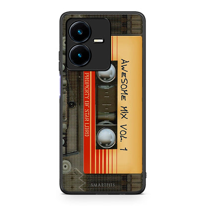 Vivo Y22s Awesome Mix θήκη από τη Smartfits με σχέδιο στο πίσω μέρος και μαύρο περίβλημα | Smartphone case with colorful back and black bezels by Smartfits