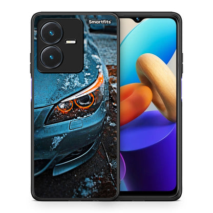 Θήκη Vivo Y22s Bmw E60 από τη Smartfits με σχέδιο στο πίσω μέρος και μαύρο περίβλημα | Vivo Y22s Bmw E60 case with colorful back and black bezels