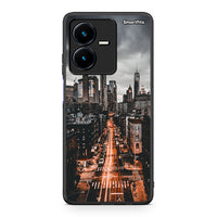 Thumbnail for Vivo Y22s City Lights θήκη από τη Smartfits με σχέδιο στο πίσω μέρος και μαύρο περίβλημα | Smartphone case with colorful back and black bezels by Smartfits
