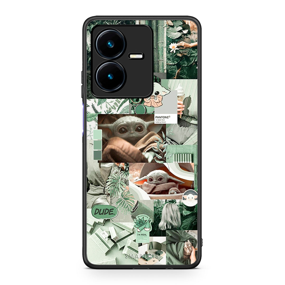 Vivo Y22s Collage Dude Θήκη Αγίου Βαλεντίνου από τη Smartfits με σχέδιο στο πίσω μέρος και μαύρο περίβλημα | Smartphone case with colorful back and black bezels by Smartfits