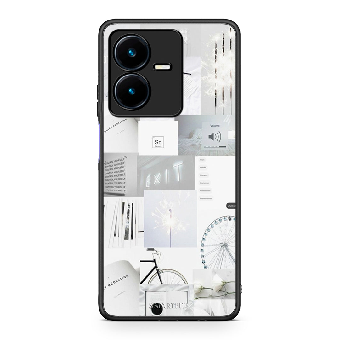 Vivo Y22s Collage Make Me Wonder Θήκη Αγίου Βαλεντίνου από τη Smartfits με σχέδιο στο πίσω μέρος και μαύρο περίβλημα | Smartphone case with colorful back and black bezels by Smartfits