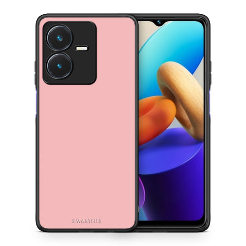 Θήκη Vivo Y22s Nude Color από τη Smartfits με σχέδιο στο πίσω μέρος και μαύρο περίβλημα | Vivo Y22s Nude Color case with colorful back and black bezels