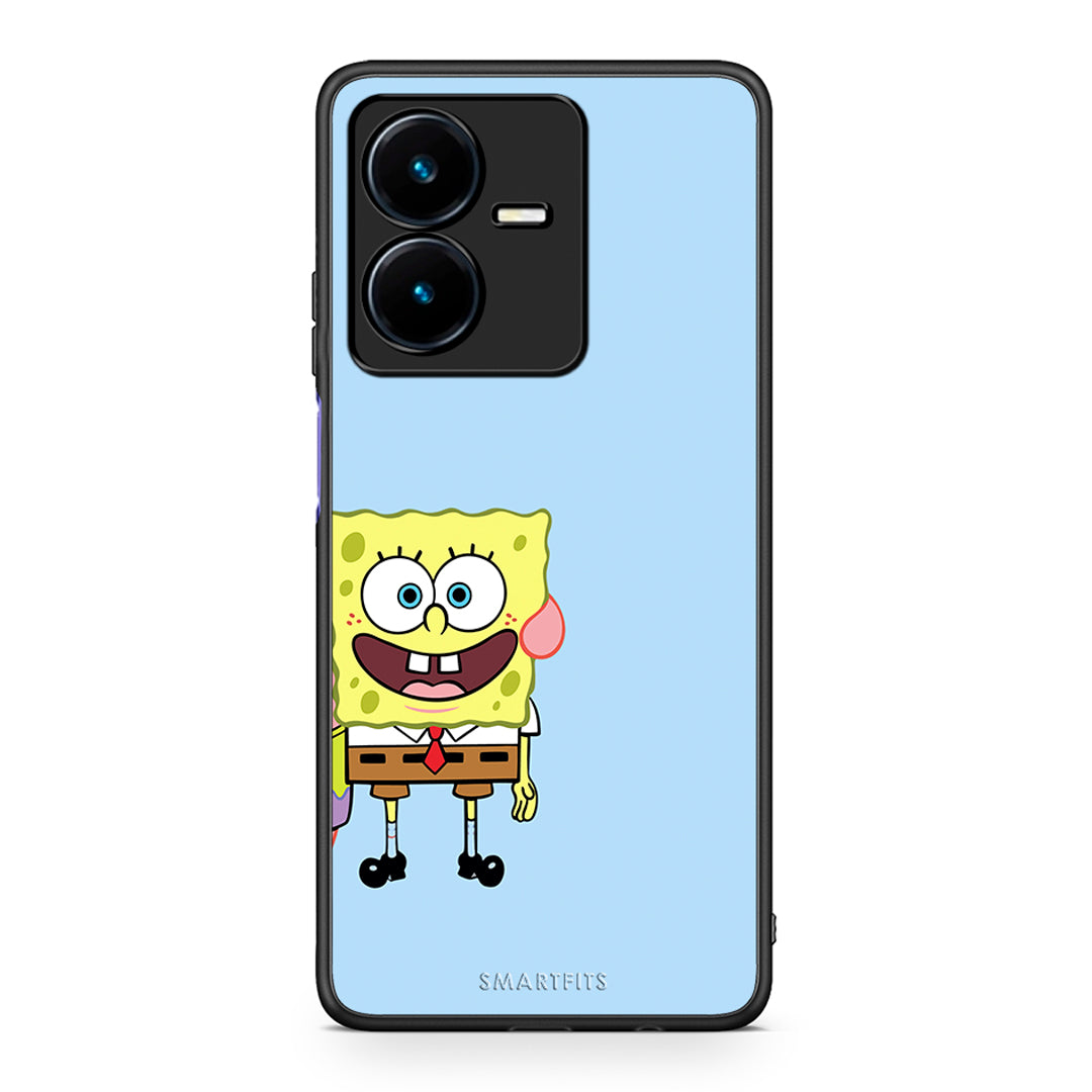 Vivo Y22s Friends Bob θήκη από τη Smartfits με σχέδιο στο πίσω μέρος και μαύρο περίβλημα | Smartphone case with colorful back and black bezels by Smartfits