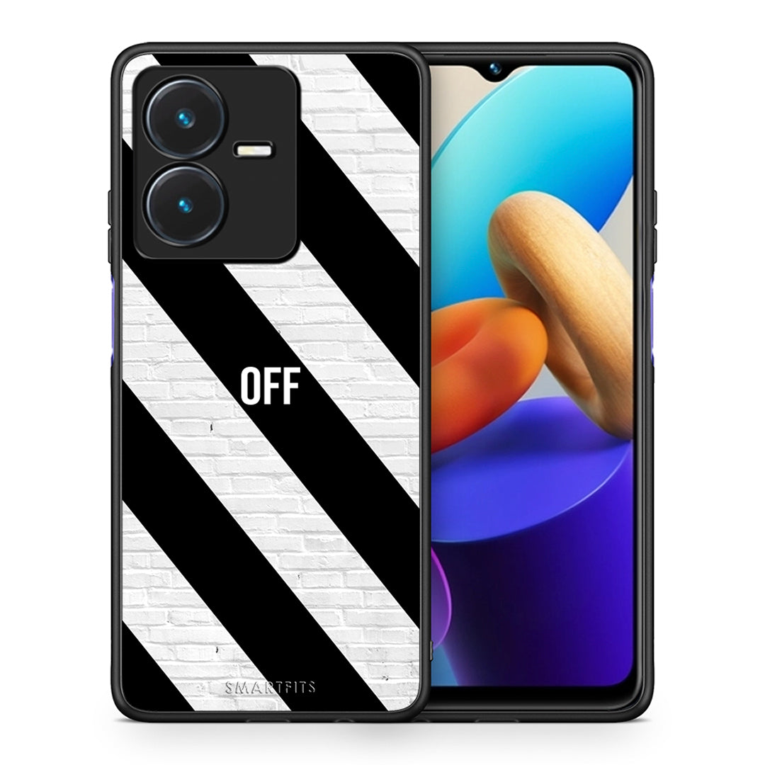 Θήκη Vivo Y22s Get Off από τη Smartfits με σχέδιο στο πίσω μέρος και μαύρο περίβλημα | Vivo Y22s Get Off case with colorful back and black bezels