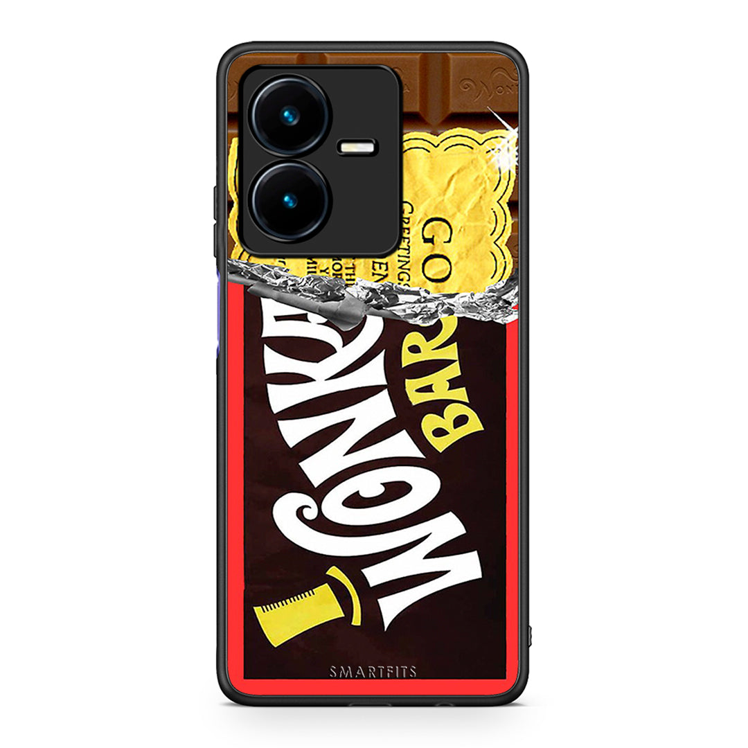 Vivo Y22s Golden Ticket θήκη από τη Smartfits με σχέδιο στο πίσω μέρος και μαύρο περίβλημα | Smartphone case with colorful back and black bezels by Smartfits