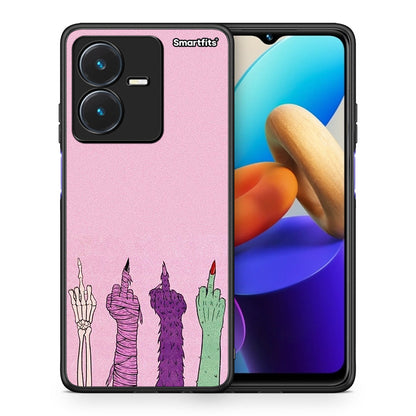 Θήκη Vivo Y22s Halloween Be A Lady από τη Smartfits με σχέδιο στο πίσω μέρος και μαύρο περίβλημα | Vivo Y22s Halloween Be A Lady case with colorful back and black bezels