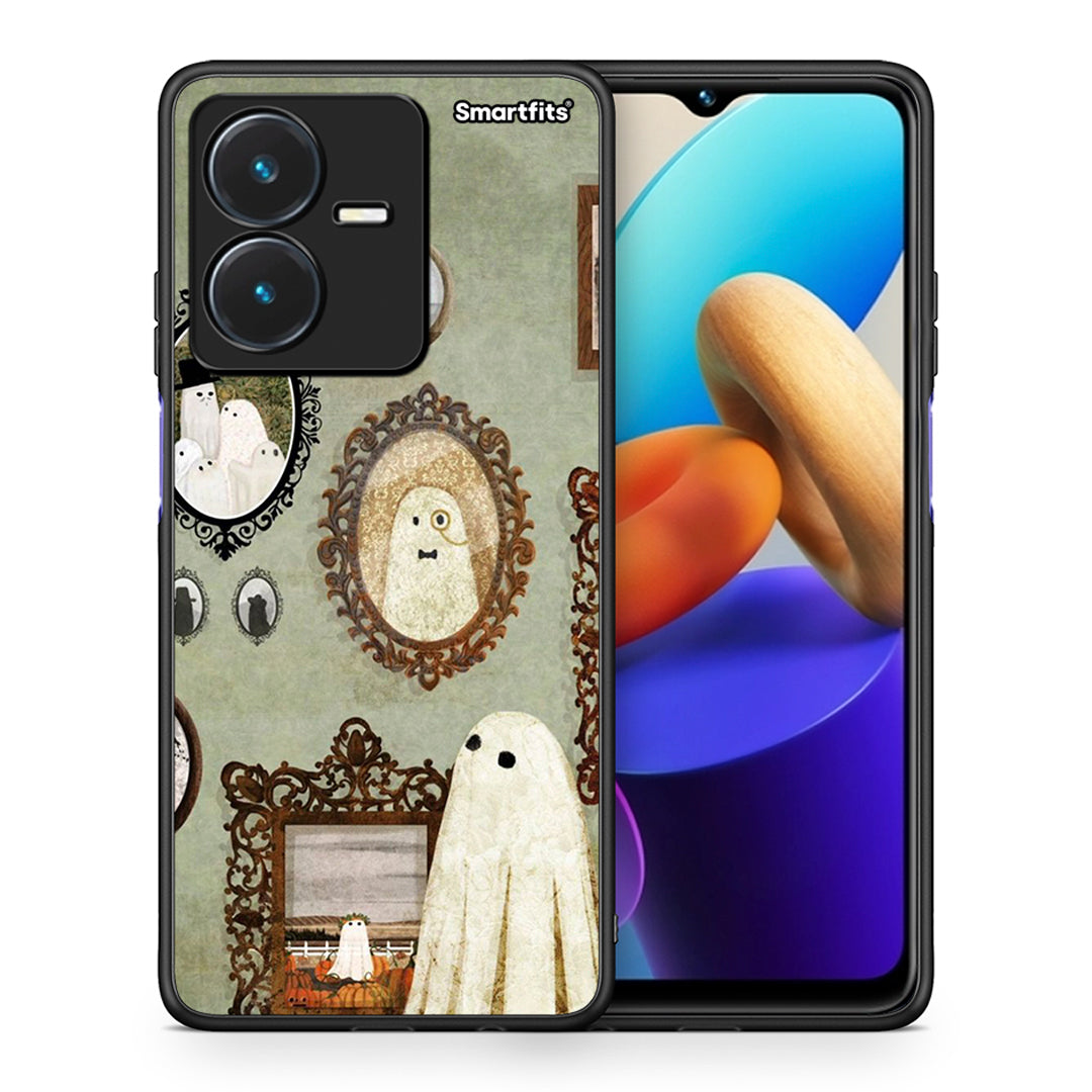 Θήκη Vivo Y22s Halloween Ghost Season από τη Smartfits με σχέδιο στο πίσω μέρος και μαύρο περίβλημα | Vivo Y22s Halloween Ghost Season case with colorful back and black bezels