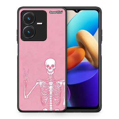 Θήκη Vivo Y22s Halloween Motivation από τη Smartfits με σχέδιο στο πίσω μέρος και μαύρο περίβλημα | Vivo Y22s Halloween Motivation case with colorful back and black bezels