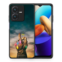 Thumbnail for Θήκη Vivo Y22s Infinity Snap από τη Smartfits με σχέδιο στο πίσω μέρος και μαύρο περίβλημα | Vivo Y22s Infinity Snap case with colorful back and black bezels