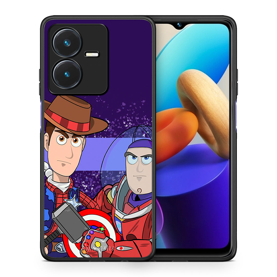 Θήκη Vivo Y22s Infinity Story από τη Smartfits με σχέδιο στο πίσω μέρος και μαύρο περίβλημα | Vivo Y22s Infinity Story case with colorful back and black bezels