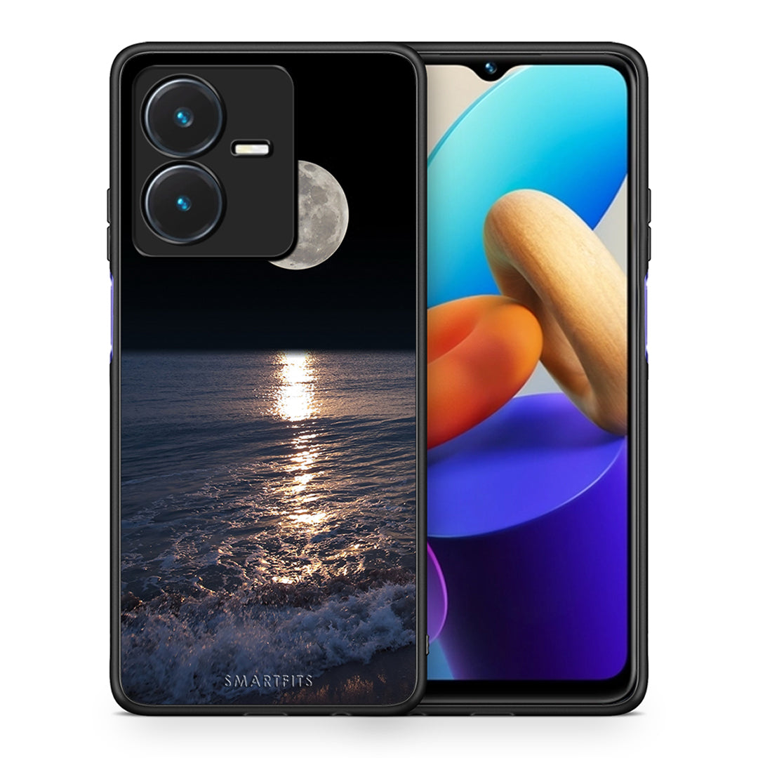 Θήκη Vivo Y22s Moon Landscape από τη Smartfits με σχέδιο στο πίσω μέρος και μαύρο περίβλημα | Vivo Y22s Moon Landscape case with colorful back and black bezels