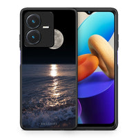 Thumbnail for Θήκη Vivo Y22s Moon Landscape από τη Smartfits με σχέδιο στο πίσω μέρος και μαύρο περίβλημα | Vivo Y22s Moon Landscape case with colorful back and black bezels