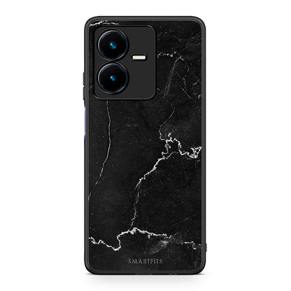 1 - Vivo Y22s black marble case, cover, bumper
