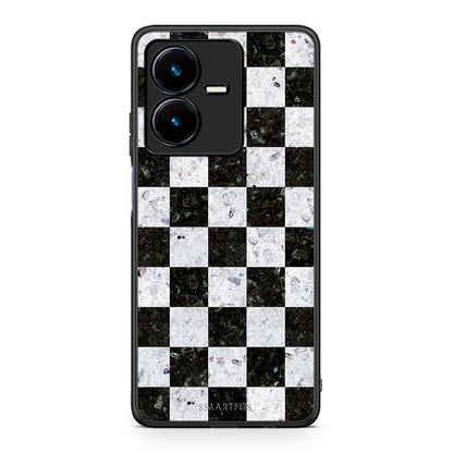 4 - Vivo Y22s Square Geometric Marble case, cover, bumper