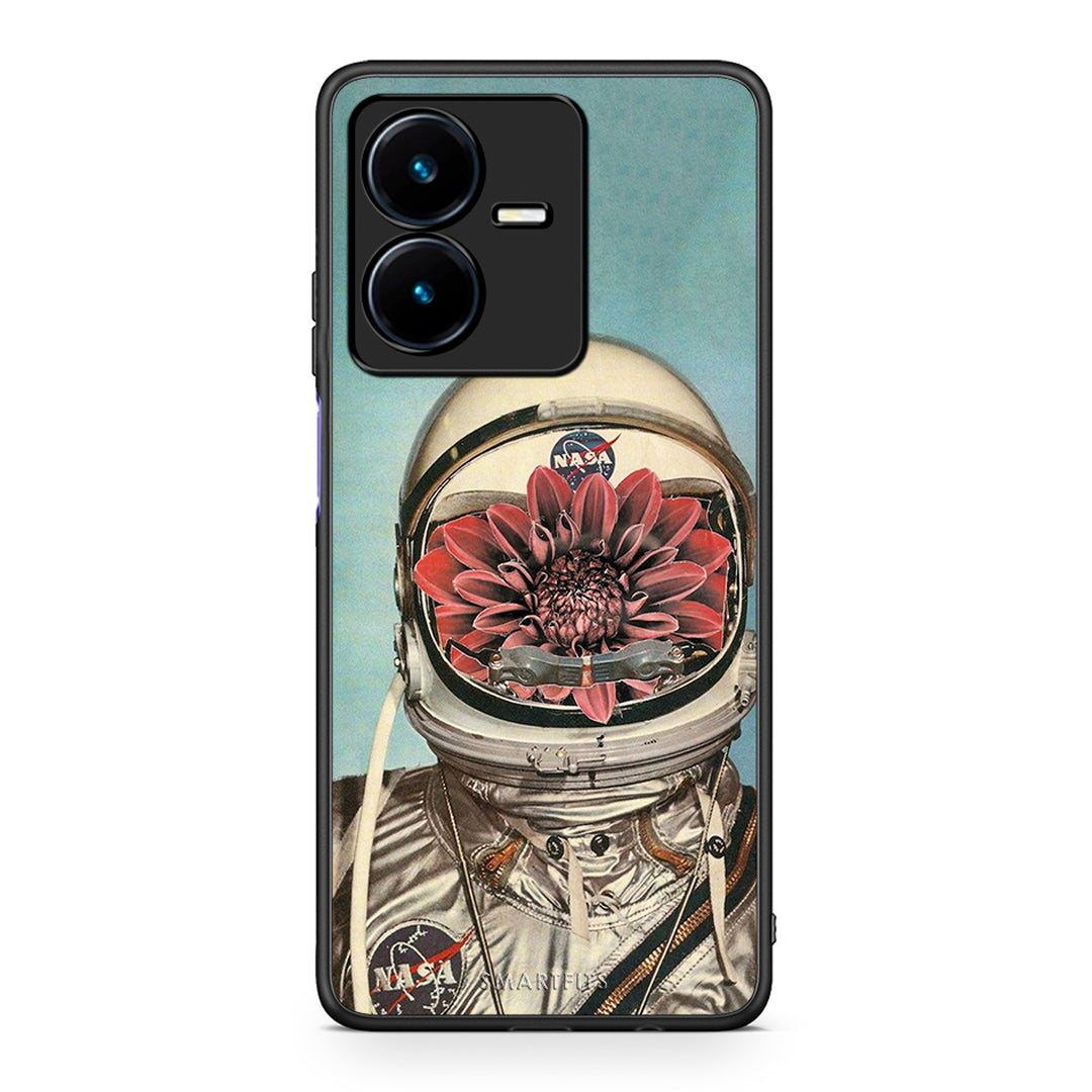 Vivo Y22s Nasa Bloom θήκη από τη Smartfits με σχέδιο στο πίσω μέρος και μαύρο περίβλημα | Smartphone case with colorful back and black bezels by Smartfits
