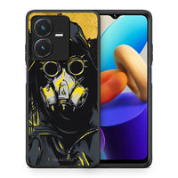 Thumbnail for Θήκη Vivo Y22s Mask PopArt από τη Smartfits με σχέδιο στο πίσω μέρος και μαύρο περίβλημα | Vivo Y22s Mask PopArt case with colorful back and black bezels