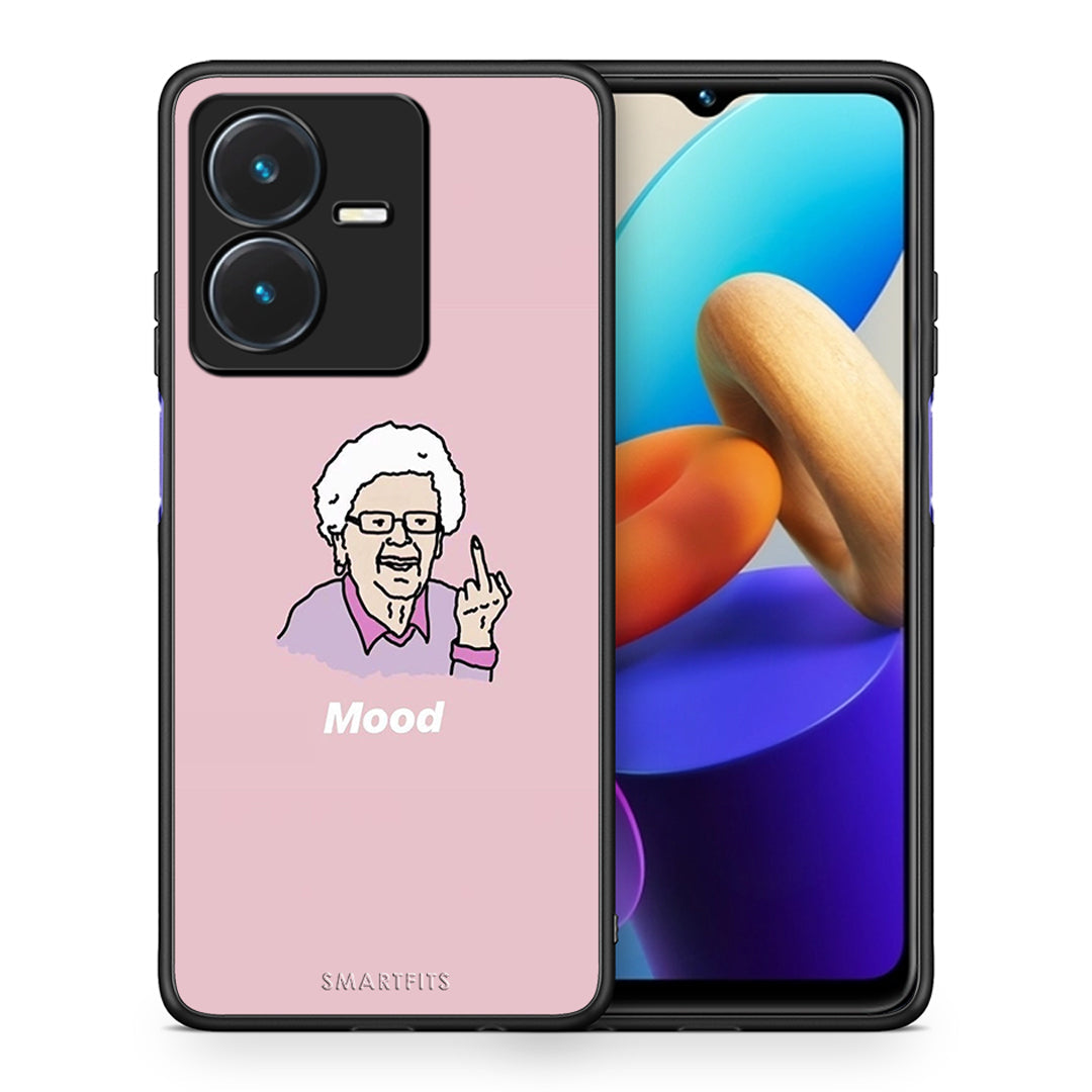 Θήκη Vivo Y22s Mood PopArt από τη Smartfits με σχέδιο στο πίσω μέρος και μαύρο περίβλημα | Vivo Y22s Mood PopArt case with colorful back and black bezels