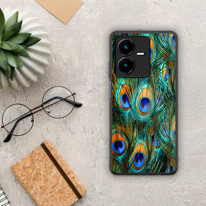 Real Peacock Feathers - Vivo Y22 θήκη