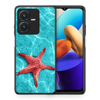 Thumbnail for Θήκη Vivo Y22s Red Starfish από τη Smartfits με σχέδιο στο πίσω μέρος και μαύρο περίβλημα | Vivo Y22s Red Starfish case with colorful back and black bezels