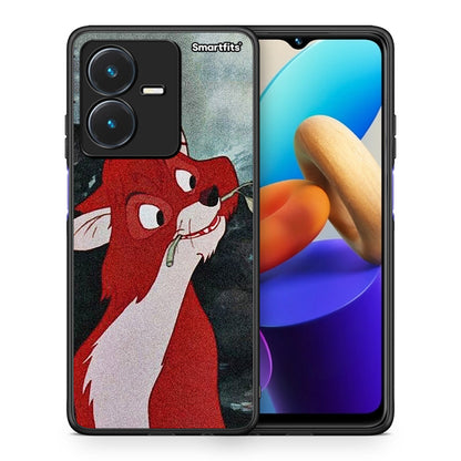 Θήκη Vivo Y22s Tod And Vixey Love 1 από τη Smartfits με σχέδιο στο πίσω μέρος και μαύρο περίβλημα | Vivo Y22s Tod And Vixey Love 1 case with colorful back and black bezels