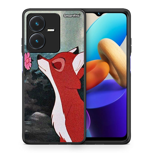 Θήκη Vivo Y22s Tod And Vixey Love 2 από τη Smartfits με σχέδιο στο πίσω μέρος και μαύρο περίβλημα | Vivo Y22s Tod And Vixey Love 2 case with colorful back and black bezels