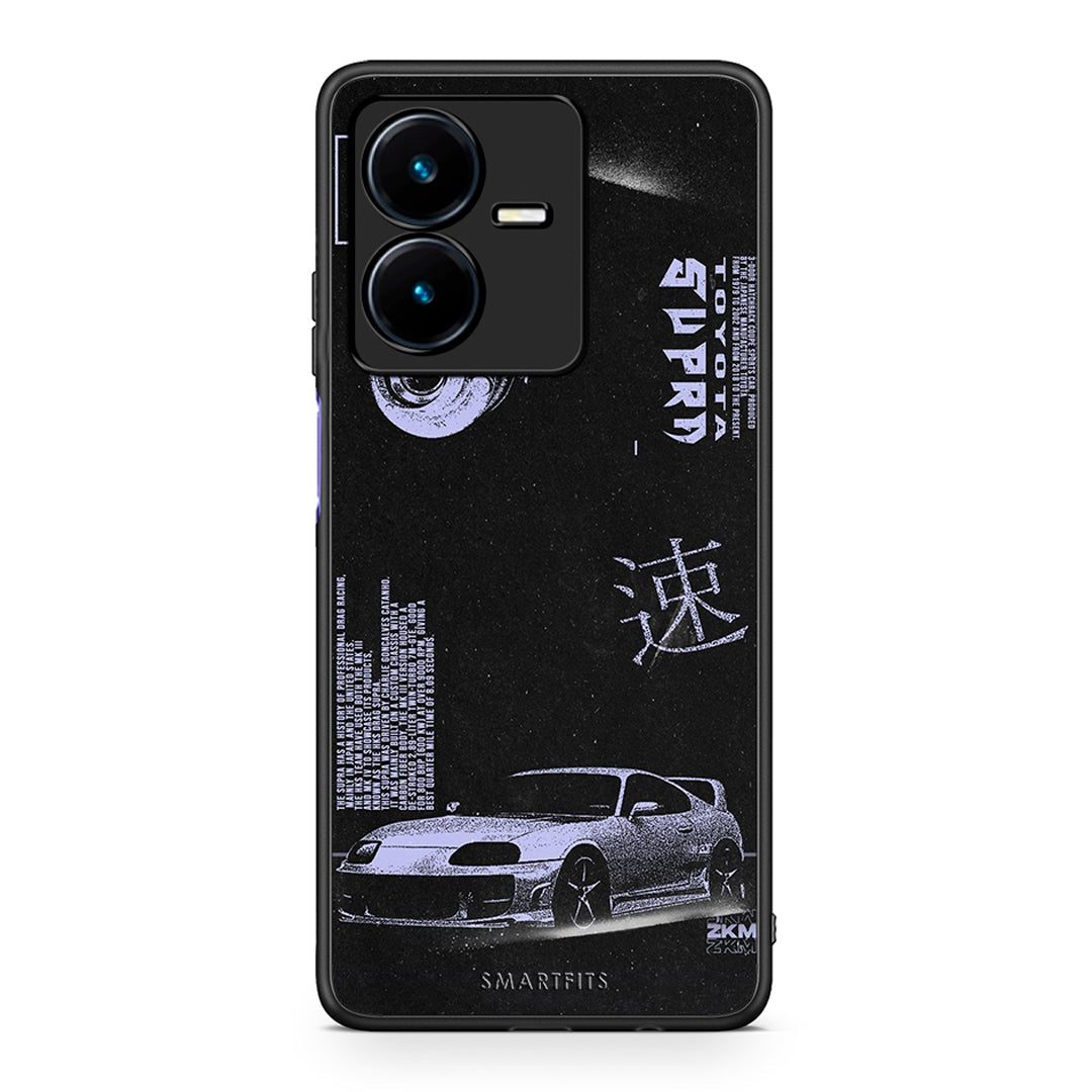 Vivo Y22s Tokyo Drift Θήκη Αγίου Βαλεντίνου από τη Smartfits με σχέδιο στο πίσω μέρος και μαύρο περίβλημα | Smartphone case with colorful back and black bezels by Smartfits