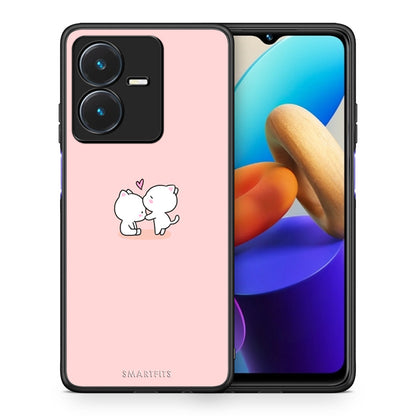 Θήκη Vivo Y22s Love Valentine από τη Smartfits με σχέδιο στο πίσω μέρος και μαύρο περίβλημα | Vivo Y22s Love Valentine case with colorful back and black bezels