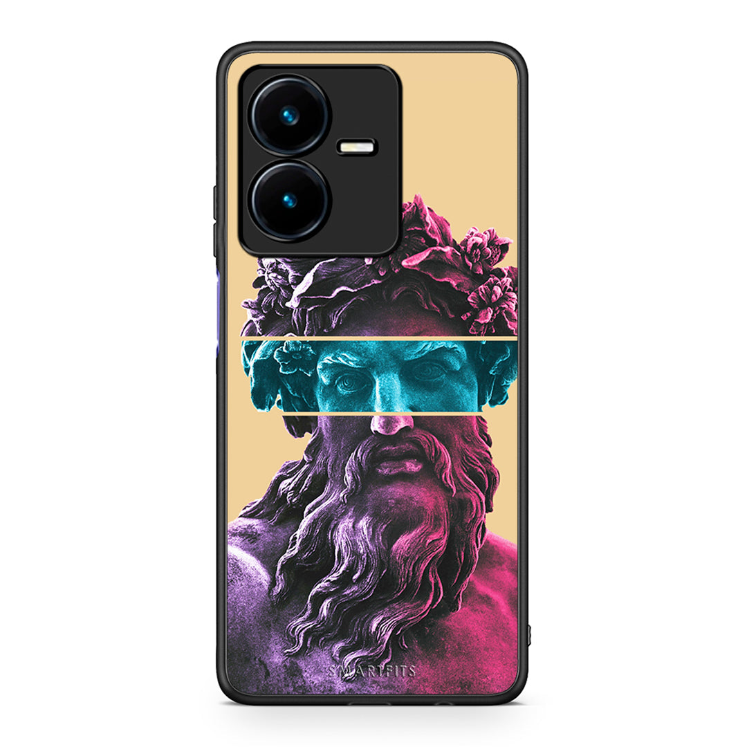 Vivo Y22s Zeus Art Θήκη Αγίου Βαλεντίνου από τη Smartfits με σχέδιο στο πίσω μέρος και μαύρο περίβλημα | Smartphone case with colorful back and black bezels by Smartfits
