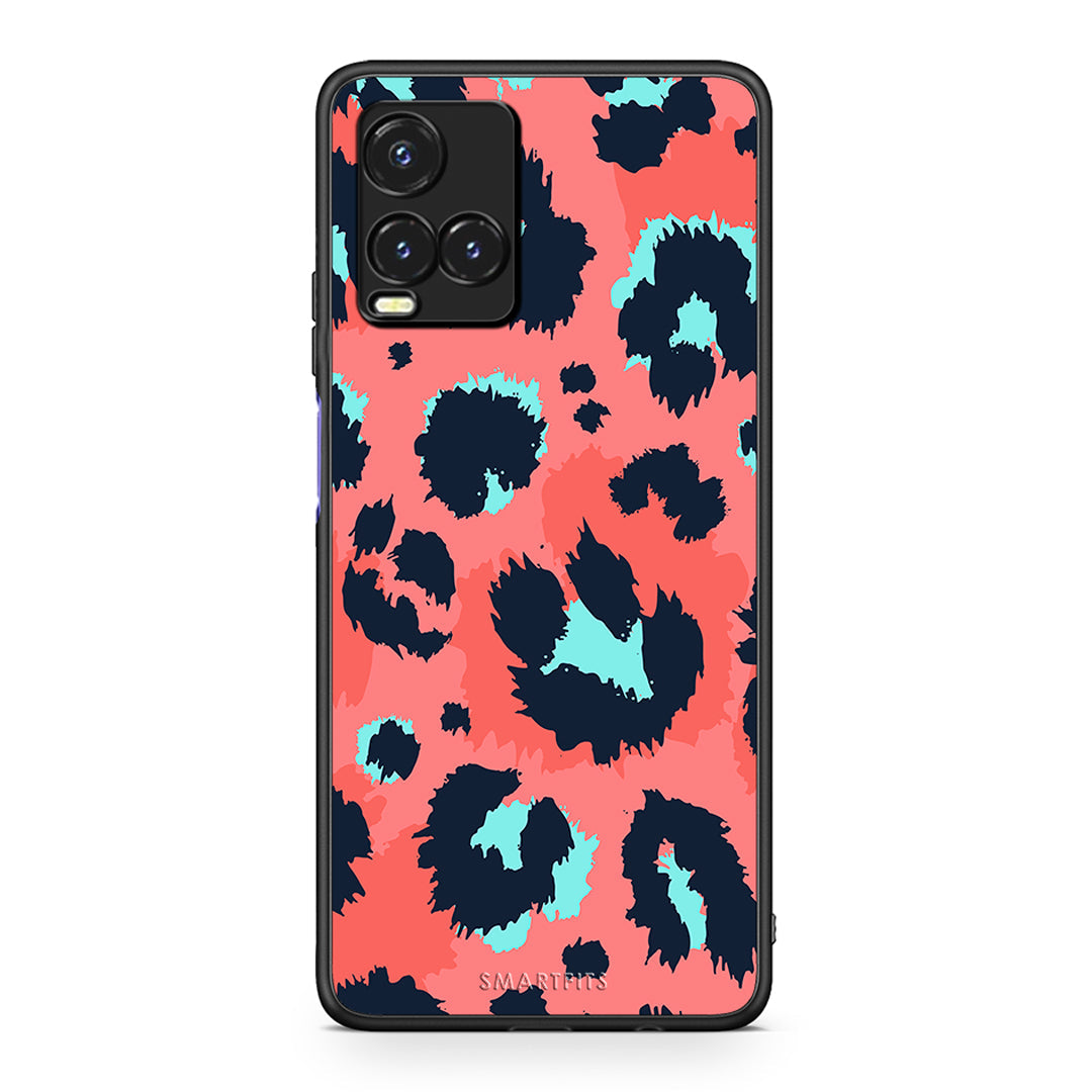 22 - Vivo Y33s / Y21s / Y21 Pink Leopard Animal case, cover, bumper