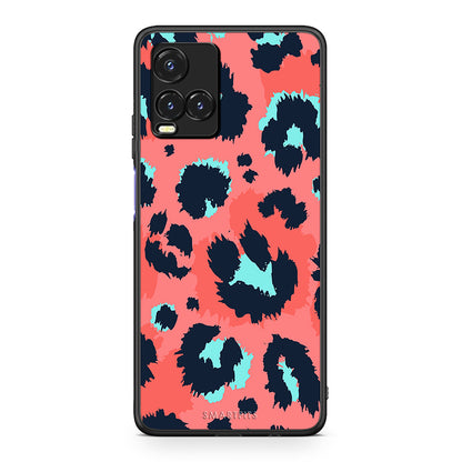 22 - Vivo Y33s / Y21s / Y21 Pink Leopard Animal case, cover, bumper