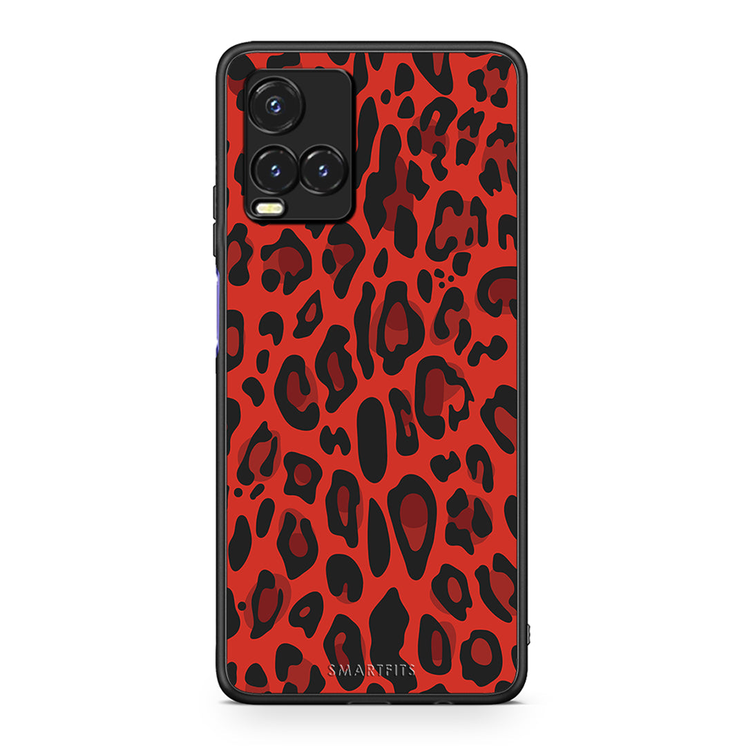 4 - Vivo Y33s / Y21s / Y21 Red Leopard Animal case, cover, bumper