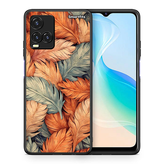 Θήκη Vivo Y33s / Y21s / Y21 Autumn Leaves από τη Smartfits με σχέδιο στο πίσω μέρος και μαύρο περίβλημα | Vivo Y33s / Y21s / Y21 Autumn Leaves case with colorful back and black bezels