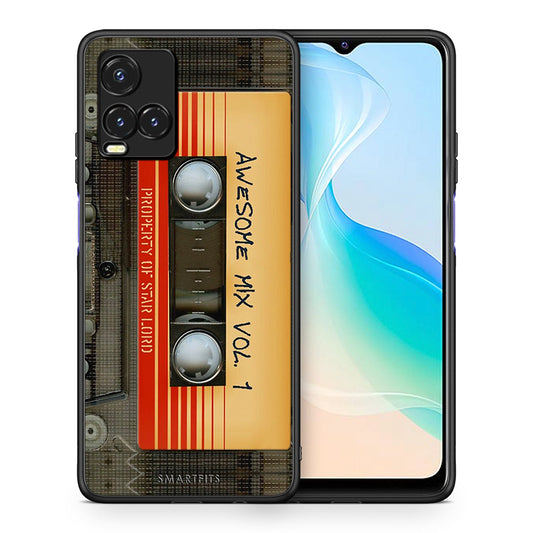 Θήκη Vivo Y33s / Y21s / Y21 Awesome Mix από τη Smartfits με σχέδιο στο πίσω μέρος και μαύρο περίβλημα | Vivo Y33s / Y21s / Y21 Awesome Mix case with colorful back and black bezels