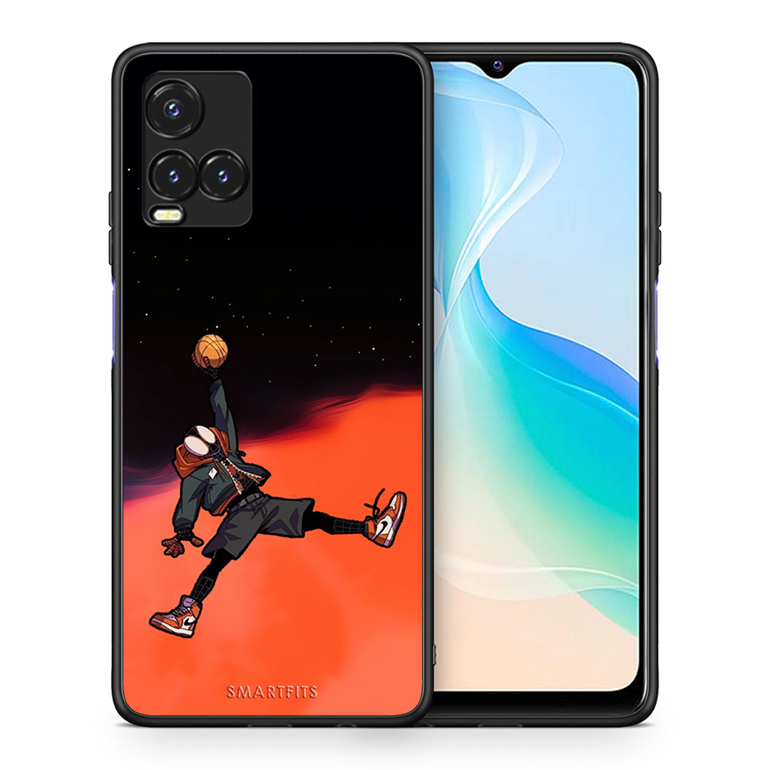 Θήκη Vivo Y33s / Y21s / Y21 Basketball Hero από τη Smartfits με σχέδιο στο πίσω μέρος και μαύρο περίβλημα | Vivo Y33s / Y21s / Y21 Basketball Hero case with colorful back and black bezels