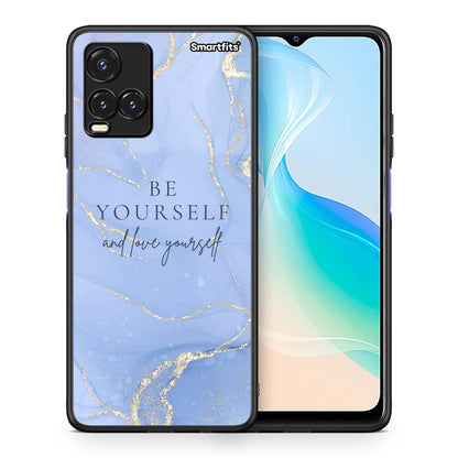 Θήκη Vivo Y33s / Y21s / Y21 Be Yourself από τη Smartfits με σχέδιο στο πίσω μέρος και μαύρο περίβλημα | Vivo Y33s / Y21s / Y21 Be Yourself case with colorful back and black bezels