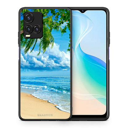 Θήκη Vivo Y33s / Y21s / Y21 Beautiful Beach από τη Smartfits με σχέδιο στο πίσω μέρος και μαύρο περίβλημα | Vivo Y33s / Y21s / Y21 Beautiful Beach case with colorful back and black bezels