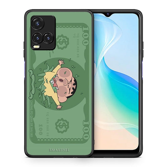 Θήκη Αγίου Βαλεντίνου Vivo Y33s / Y21s / Y21 Big Money από τη Smartfits με σχέδιο στο πίσω μέρος και μαύρο περίβλημα | Vivo Y33s / Y21s / Y21 Big Money case with colorful back and black bezels