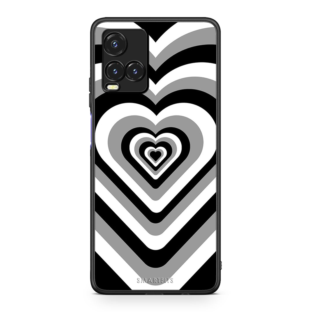 Vivo Y33s / Y21s / Y21 Black Hearts θήκη από τη Smartfits με σχέδιο στο πίσω μέρος και μαύρο περίβλημα | Smartphone case with colorful back and black bezels by Smartfits