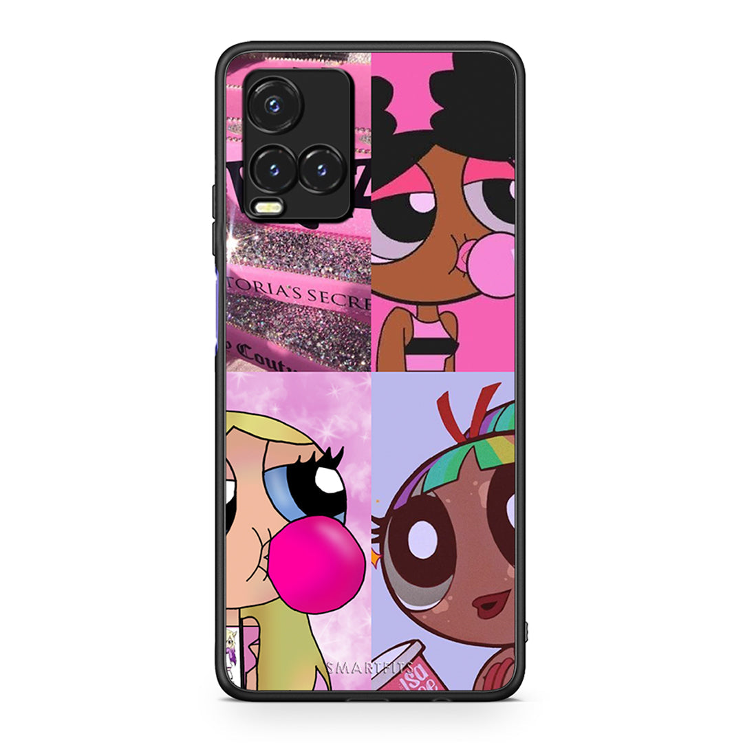 Vivo Y33s / Y21s / Y21 Bubble Girls Θήκη Αγίου Βαλεντίνου από τη Smartfits με σχέδιο στο πίσω μέρος και μαύρο περίβλημα | Smartphone case with colorful back and black bezels by Smartfits