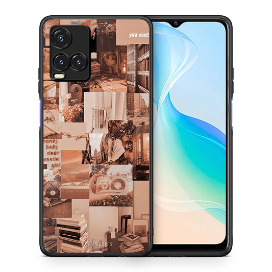 Θήκη Αγίου Βαλεντίνου Vivo Y33s / Y21s / Y21 Collage You Can από τη Smartfits με σχέδιο στο πίσω μέρος και μαύρο περίβλημα | Vivo Y33s / Y21s / Y21 Collage You Can case with colorful back and black bezels