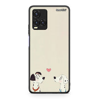 Thumbnail for Vivo Y33s / Y21s / Y21 Dalmatians Love θήκη από τη Smartfits με σχέδιο στο πίσω μέρος και μαύρο περίβλημα | Smartphone case with colorful back and black bezels by Smartfits
